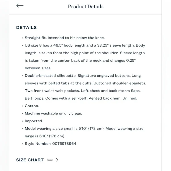 Polo Ralph Lauren Double-Breasted Twill Trench Coat - Picture 9 of 12